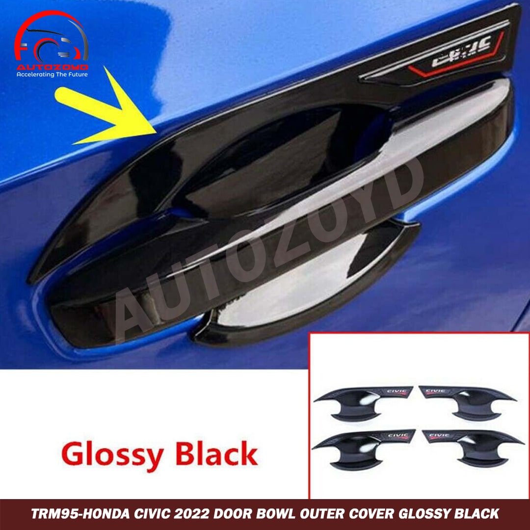 Honda CIvic 2022 Door Bowl Outer Cover Glossy Black