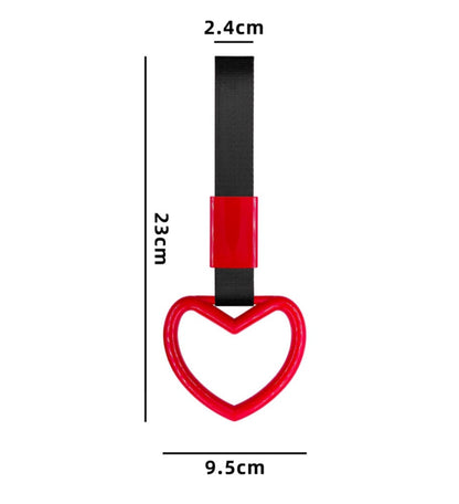 Hanging Heart Ring JDM Style Red