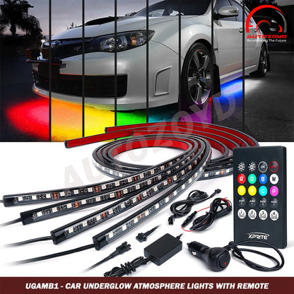 Car Underglow Atmosphere Lights with Remote