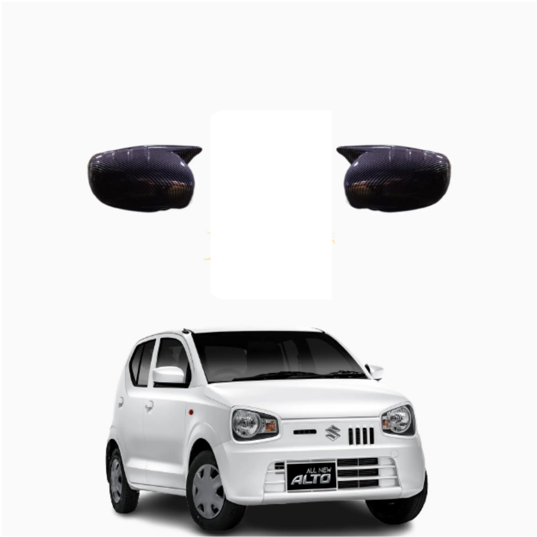 Suzuki Alto 660CC Clip Style Side Mirror Covers Carbon Fibre-2021,2022,2023(6th Generation)