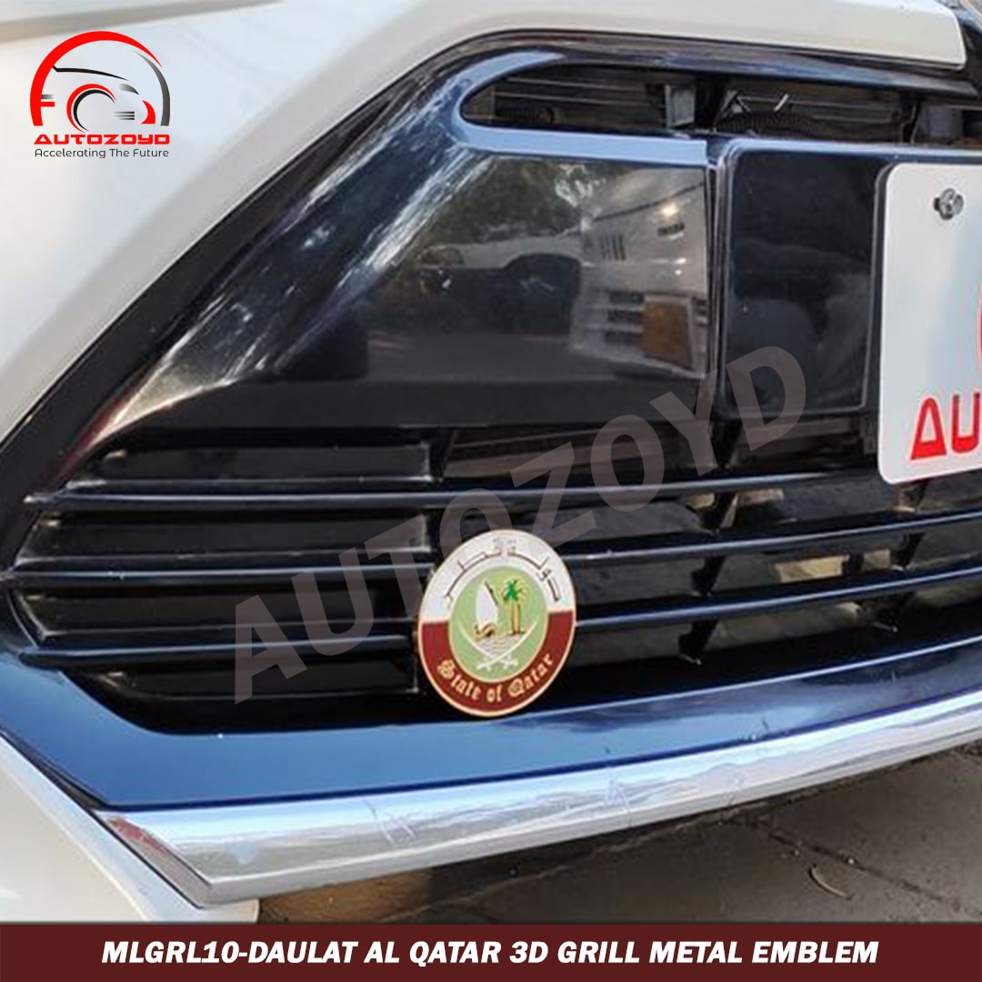 Daulat Al Qatar 3D Grill Metal emblem