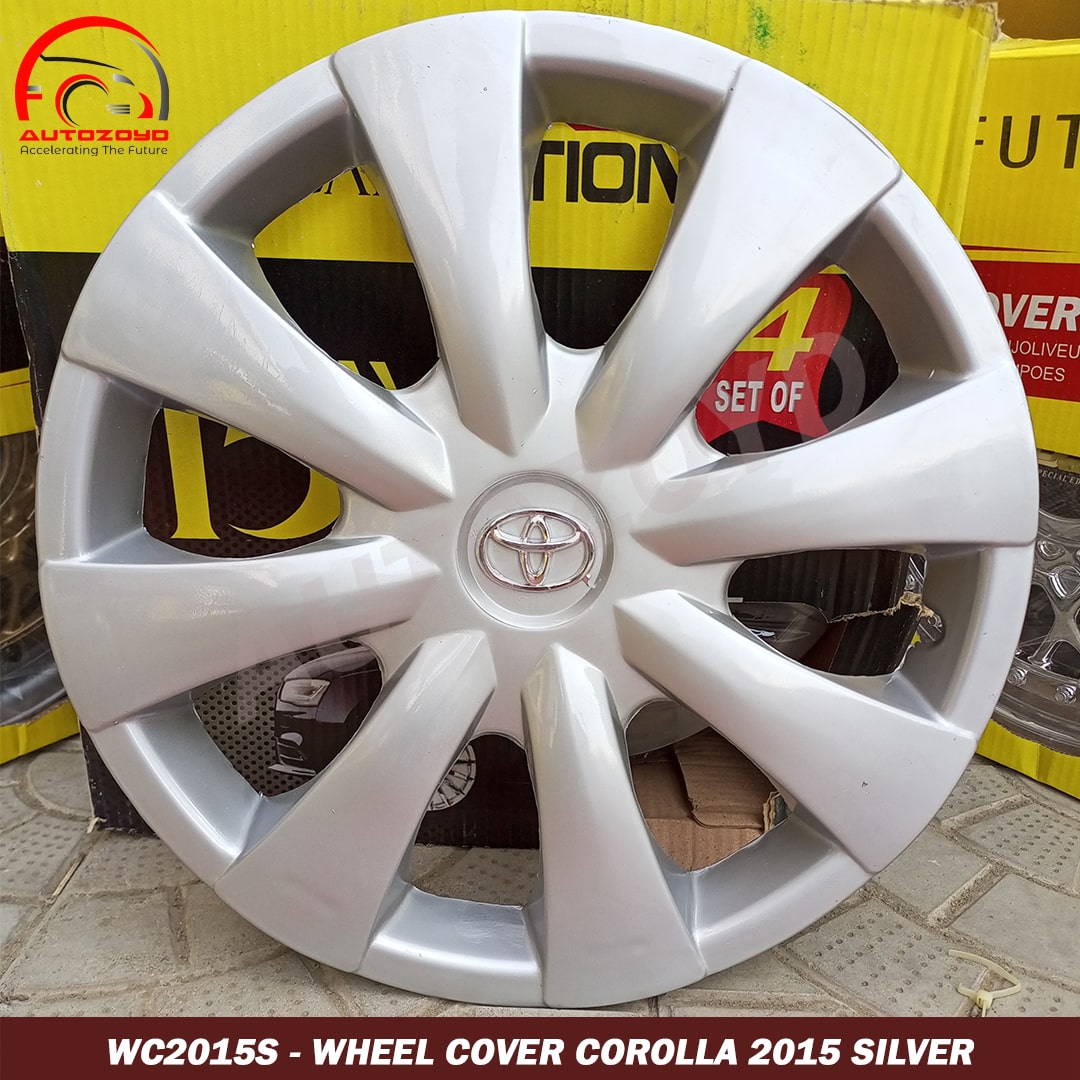 WHEEL COVER COROLLA 2015 Silver