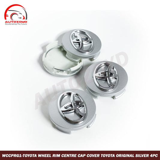 Toyota Wheel Rim Centre Cap Cover Toyota Original Silver 4pc