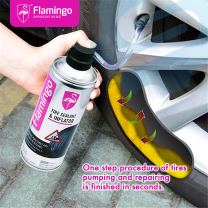 Flamingo TIRE SEALANT & INFLATOR PUNCTURE REPAIR IN SECOND - 450ml