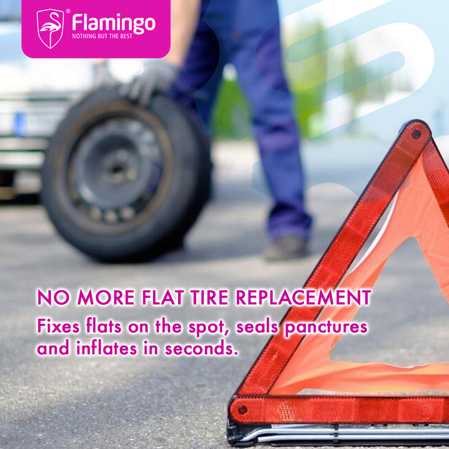 Flamingo TIRE SEALANT & INFLATOR PUNCTURE REPAIR IN SECOND - 450ml