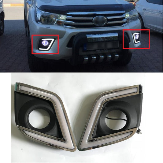 Toyota Hilux Revo Daytime Running Light Fog Lamp Covers