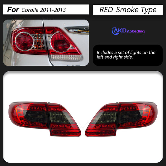 Toyota Corolla 2012 Smoke Backlights