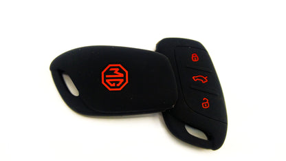 MG HS Silicone Key Cover Morris Garage HS/MG HS Soft Silicone Key Cover Carbon Fiber Pattern