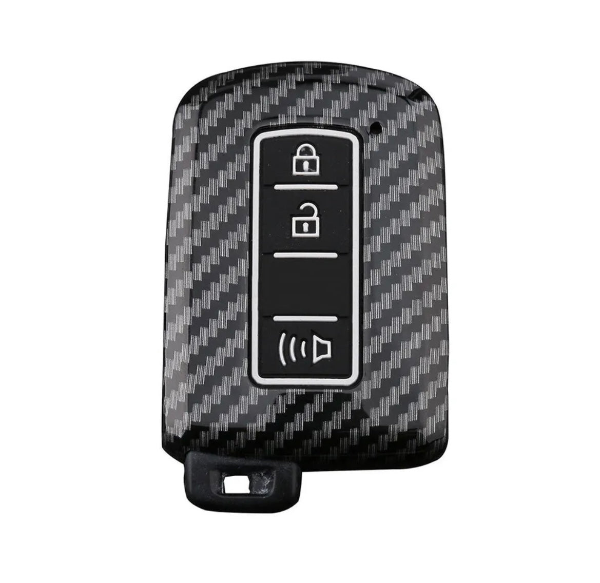 Corolla X Carbon fiber Hard Key Cover - Toyota Corolla 2022,2023 E180 - Carbon Fiber Pattern Hard ABS Shell Key Cover - Carbon Fiber Pattern/Carbon Fiber