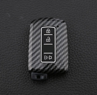 Corolla X Carbon fiber Hard Key Cover - Toyota Corolla 2022,2023 E180 - Carbon Fiber Pattern Hard ABS Shell Key Cover - Carbon Fiber Pattern/Carbon Fiber