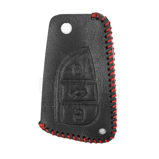 Corolla Jacknife Remote Leather Red Stich Key Cover