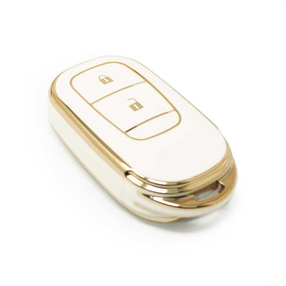 Honda HRV TPU Key Cover White Gold