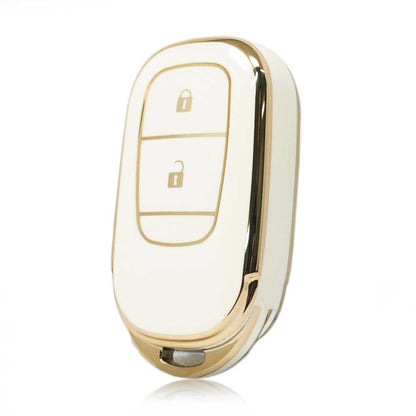 Honda HRV TPU Key Cover White Gold