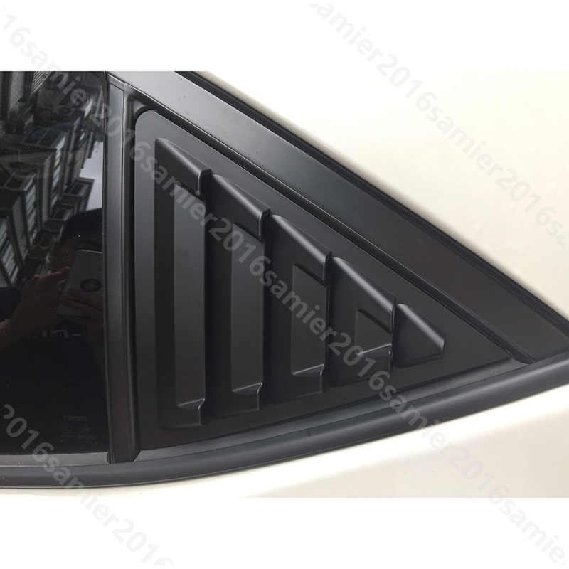 Toyota Corolla Quarter Louver Cover Glossy Black