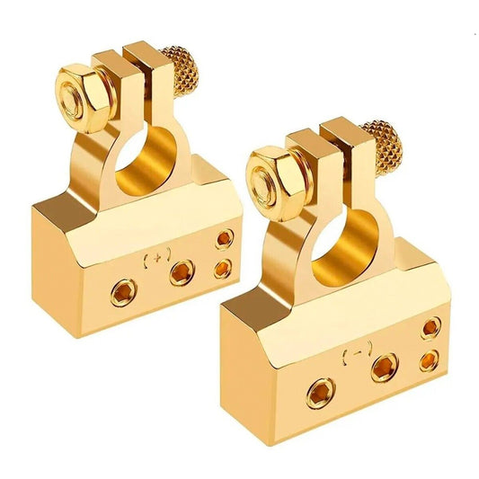 2pc Golden Battery Terminals for Car Battery