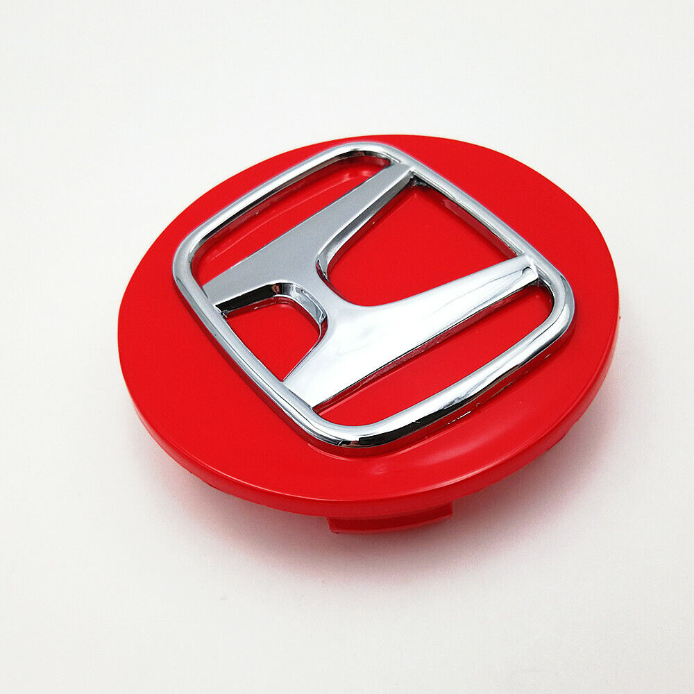 Honda Wheel rim Centre Cap Cover Honda Red Silver 4pc