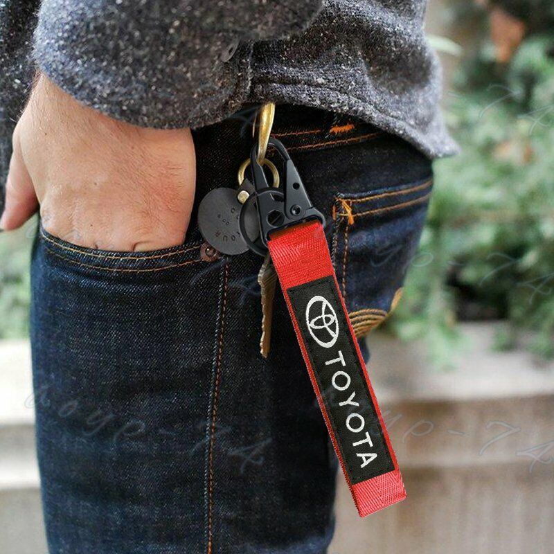 Toyota Red Strap Keychain - Keyholder - Keyring for Toyota