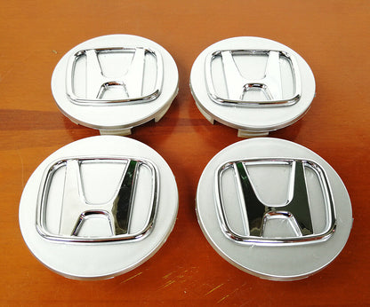 Honda Wheel rim Centre Cap Cover Honda Silver 4pc