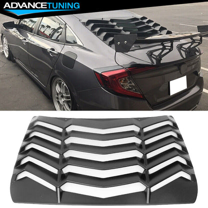 Honda Civic X Rear Windscreen Louver Black