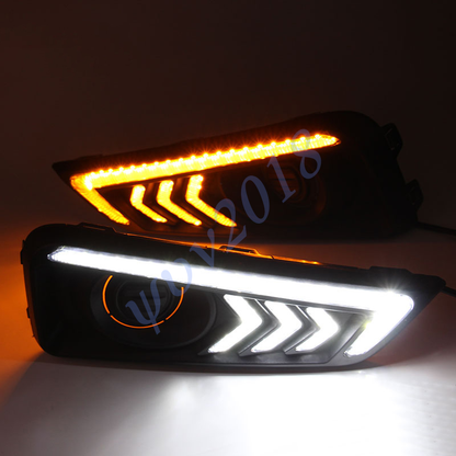3 Arrow Design Honda City 22 DRl Fog Lamp Cover - Honda City 2022,2023(6th Generation) - Front Fog Lamp Covers/Fog Light COver/Fog Light Assembies
