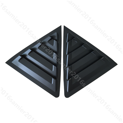 Toyota Corolla Quarter Louver Cover Glossy Black