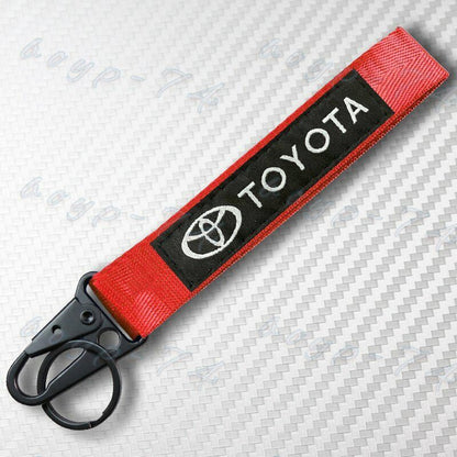 Toyota Red Strap Keychain - Keyholder - Keyring for Toyota