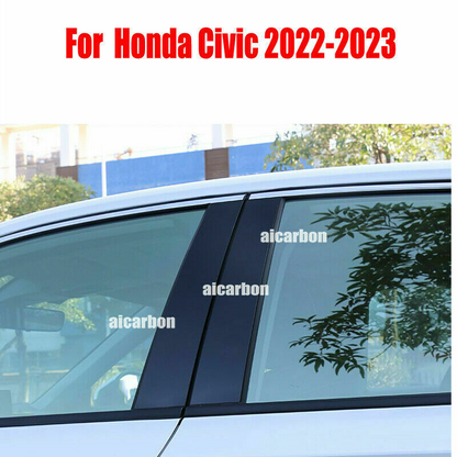 Honda Civic 2022 Pillar Glossy Black