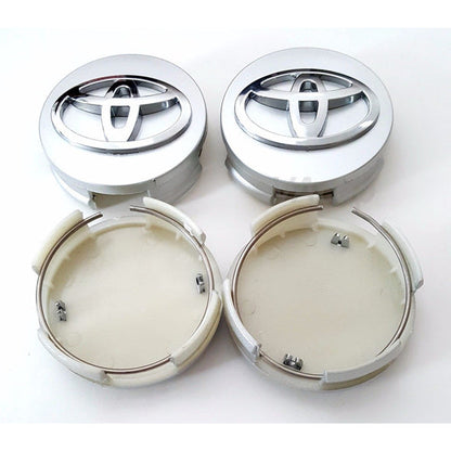 Toyota Wheel Rim Centre Cap Cover Toyota Original Silver 4pc