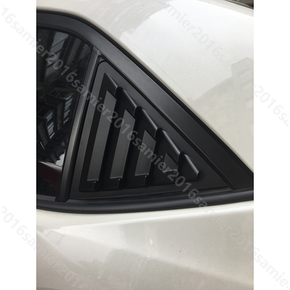 Toyota Corolla Quarter Louver Cover Glossy Black