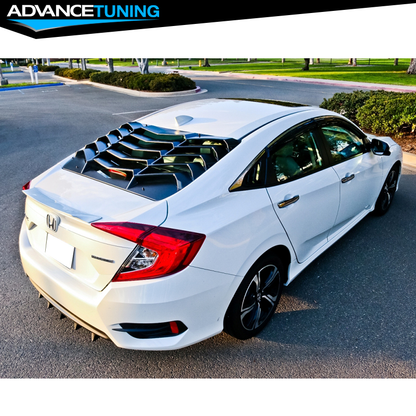 Honda Civic X Rear Windscreen Louver Black