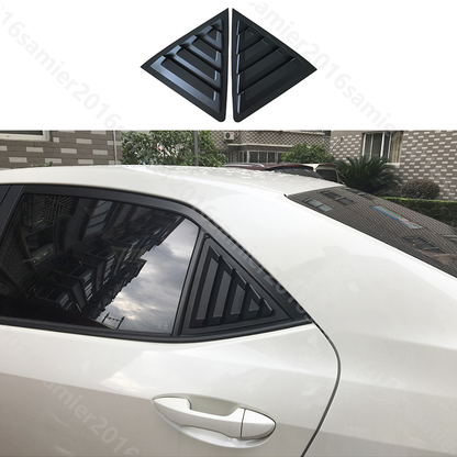 Toyota Corolla Quarter Louver Cover Glossy Black