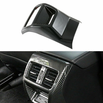 Honda Civic 2022 Rear AC Vent Trim Carbon fiber - Honda Civic X 2016,2017,2018,2019,2020,2021,2022(10th Generation) - AC Panels/AC Vents/AC Grill - Carbon Fiber Pattern/Carbon Fiber