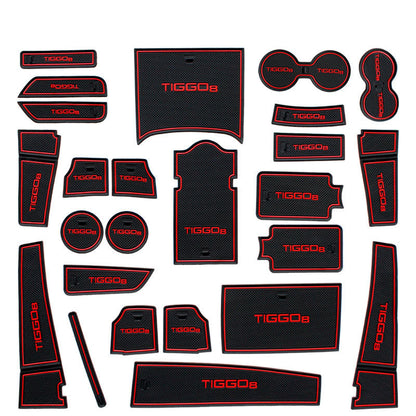 Cherry Tiggo 8 Interior Pvc Mats - Interior Groove Mats/Cup Holder Slot Mats/Interior Mats